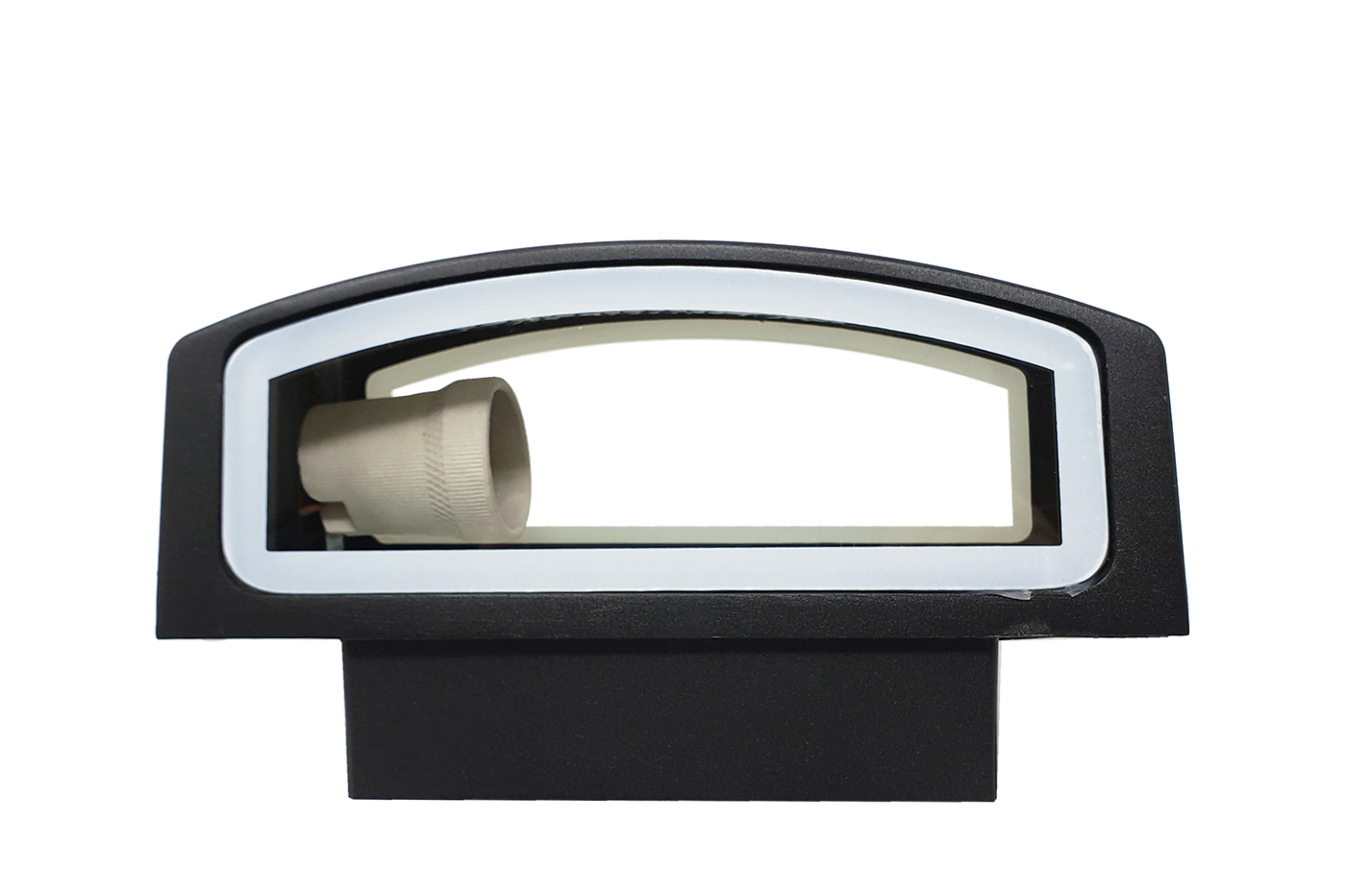 Plafoniera Da Esterno Con Doppia Lampada : Bes applique beselettronica esterno nero