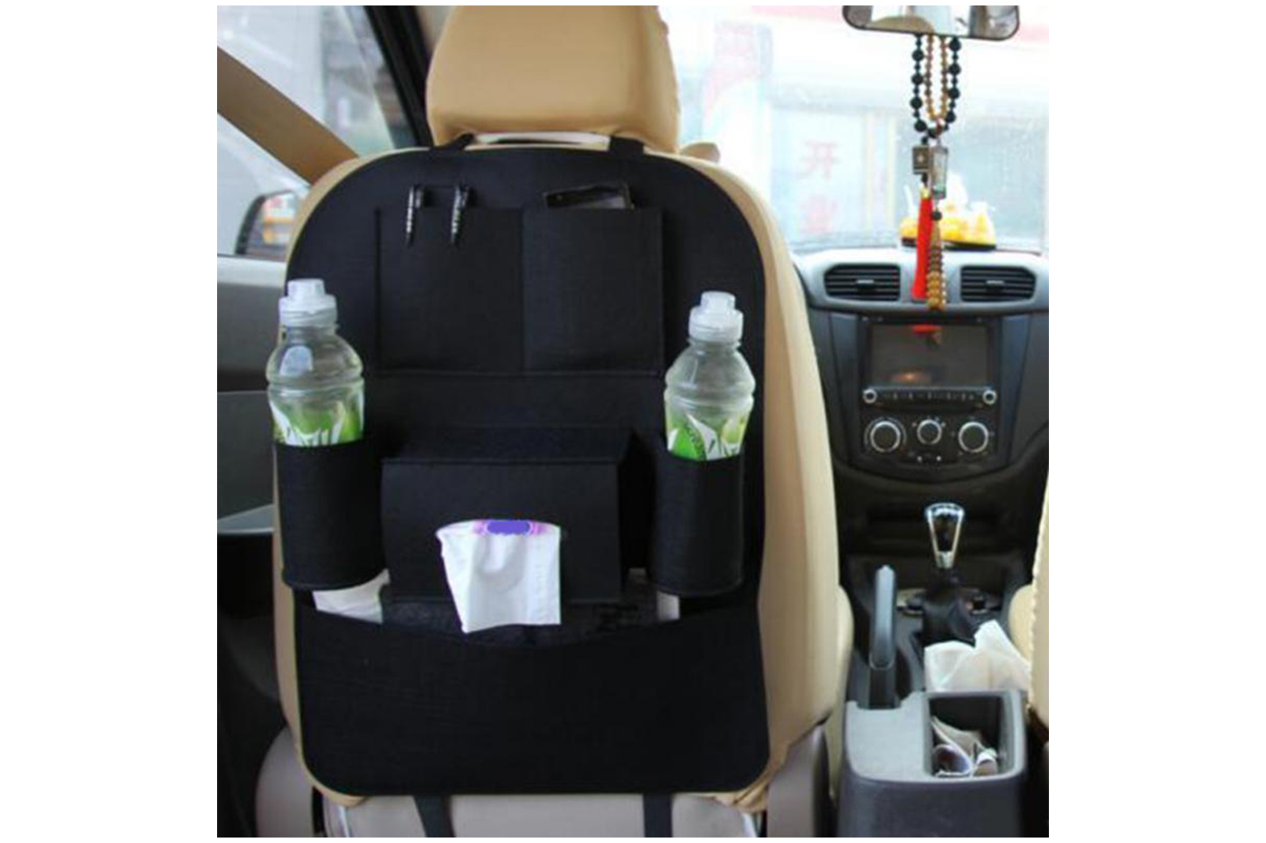 Organizer Supporto per Borsetta da Auto Tra Due Sedile Auto MATEPROX Porta Borsa da Auto Borsa Tasca Portaoggetti per Auto Sul Sedile Anteriore grande capacità per Conducente-Nera