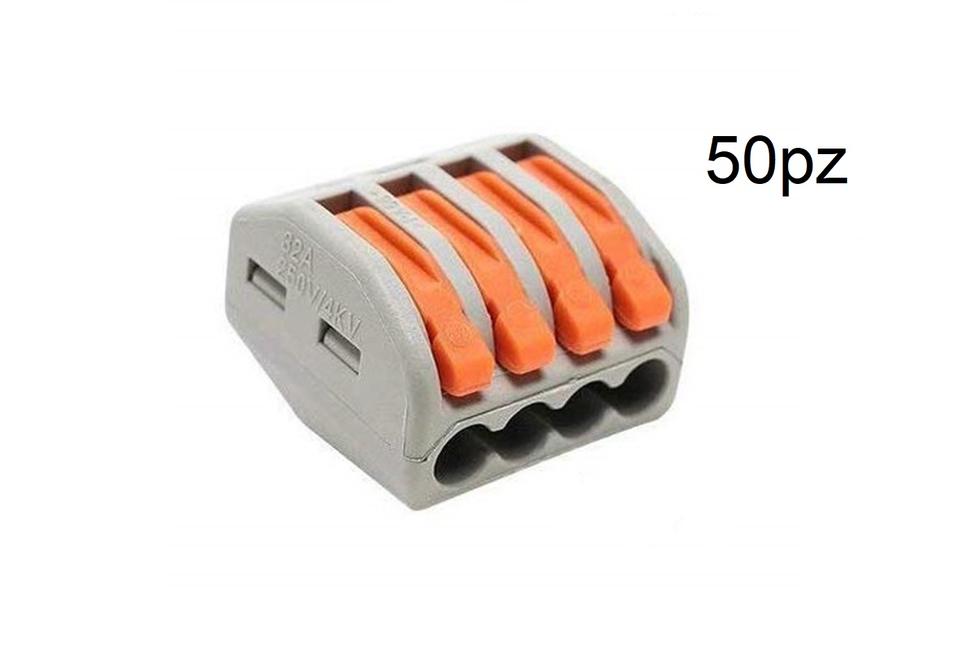 Morsetti Elettrici Rapidi 20 Morsetti a 2 vie Compact Connettore Connettori a Filo Compatto Per controllo elettrico alimentazione elettrodomestici illuminazione collegamenti meccanici e altri cavi