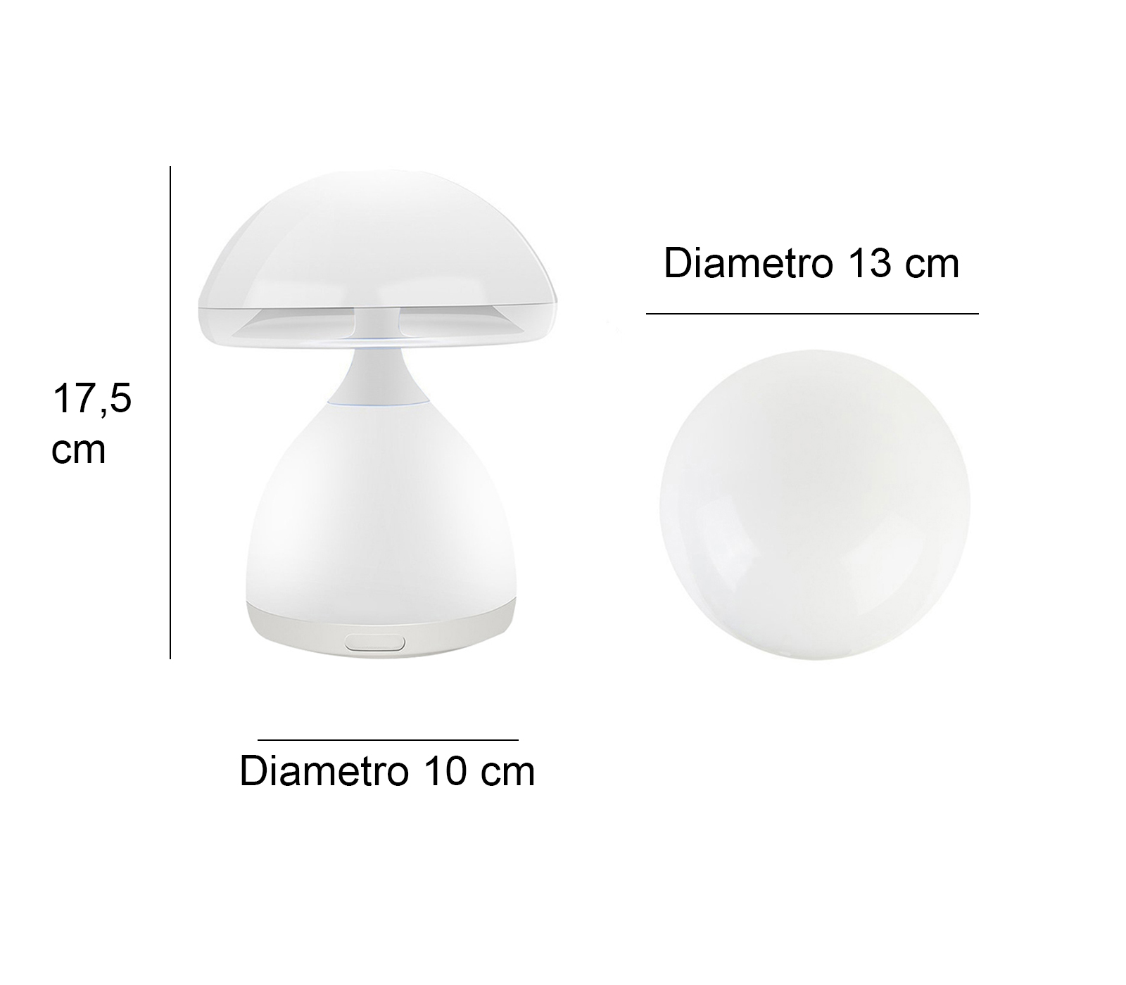 Lampada Led RGB Abat Jour Comodino Bar Moderna senza fili da Tavolo  Ricaricabile Touch 