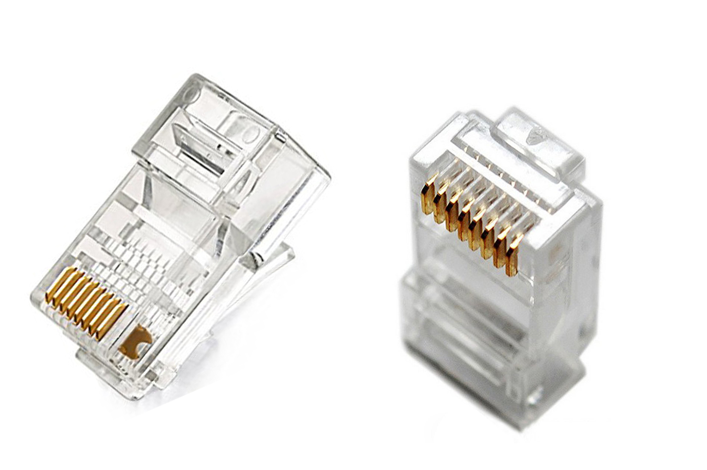 BES-24194 - Accessori adattatori e cavi - beselettronica - Plug connettore  adattatore ethernet rj45 cat 5 cavo rete connettori 8p 8c 90pz