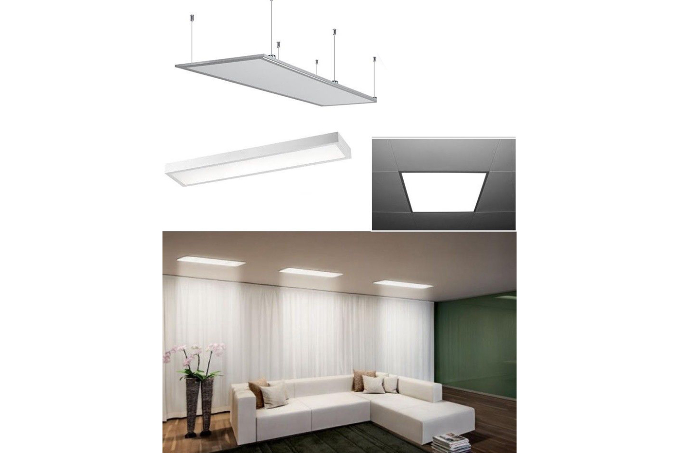 Plafoniera Led Luce Fredda : Pannello led 120 x 60 74w plafoniera soffitto luce fredda cornice