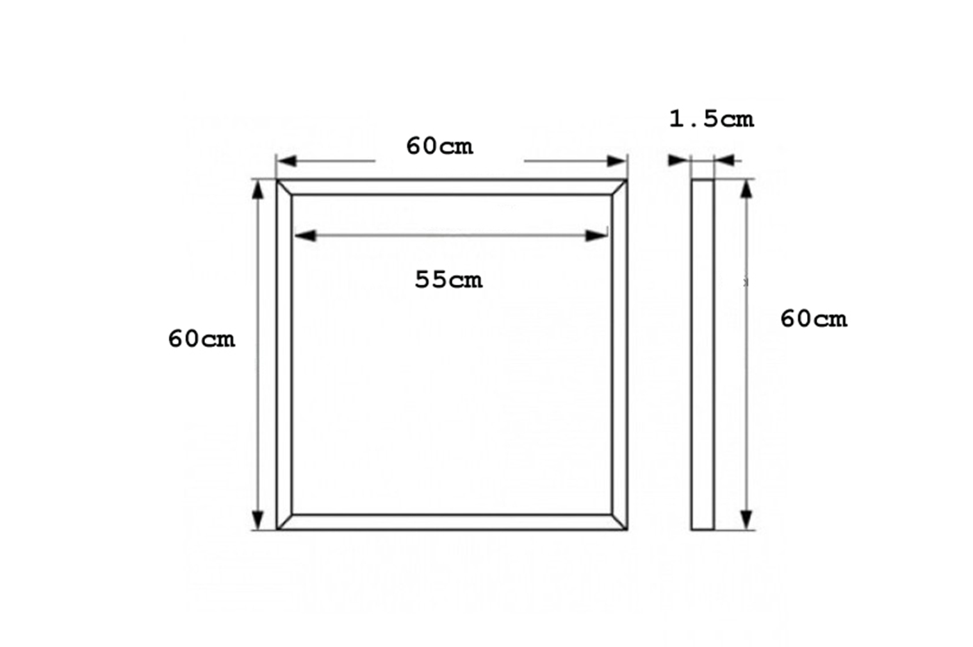 BES-26365 - Pannelli - beselettronica - Cornice Luminosa LED 48W