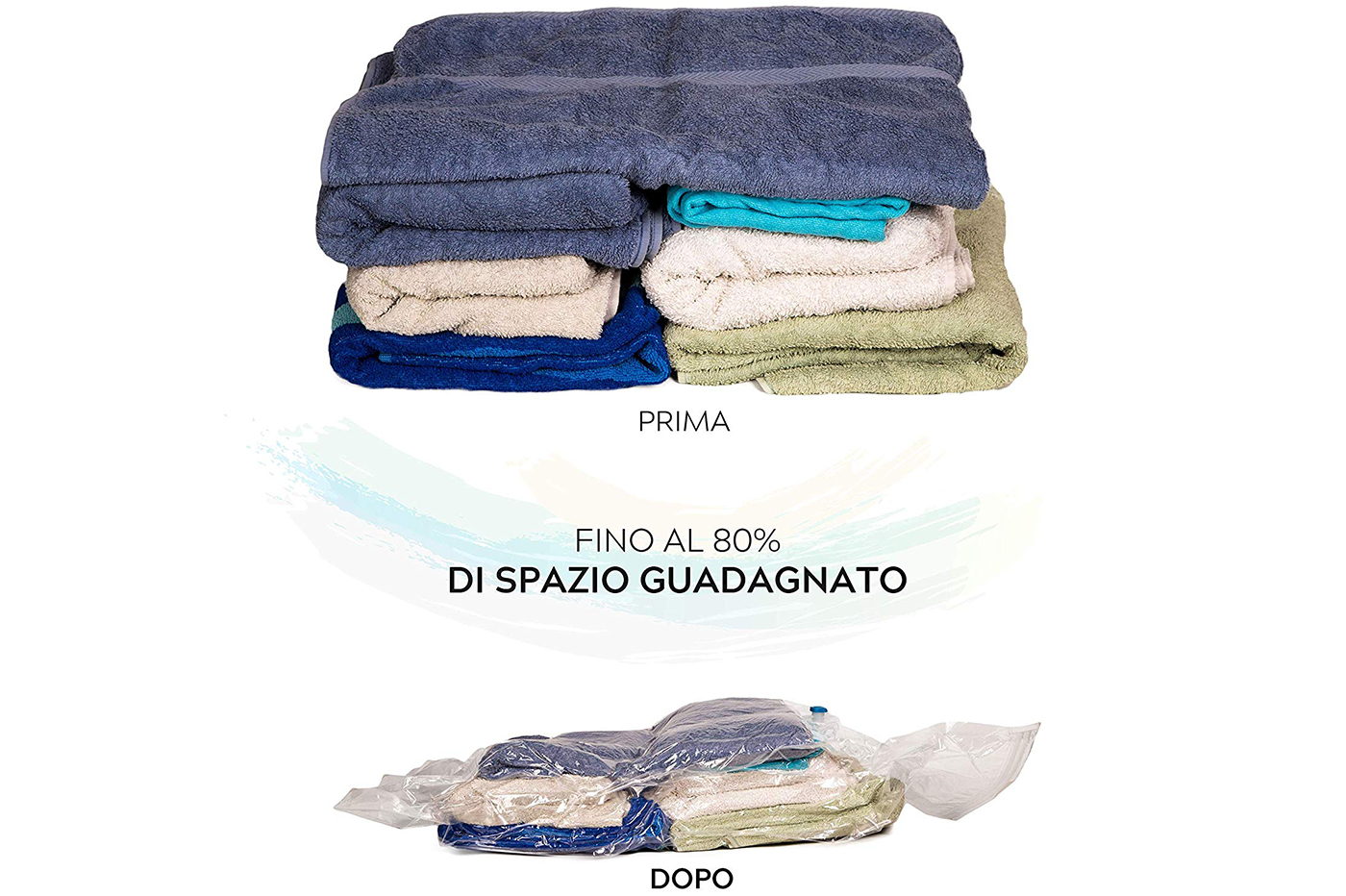 FILIKO - Set di 6 sacchetti sottovuoto da viaggio, per vestiti, non è