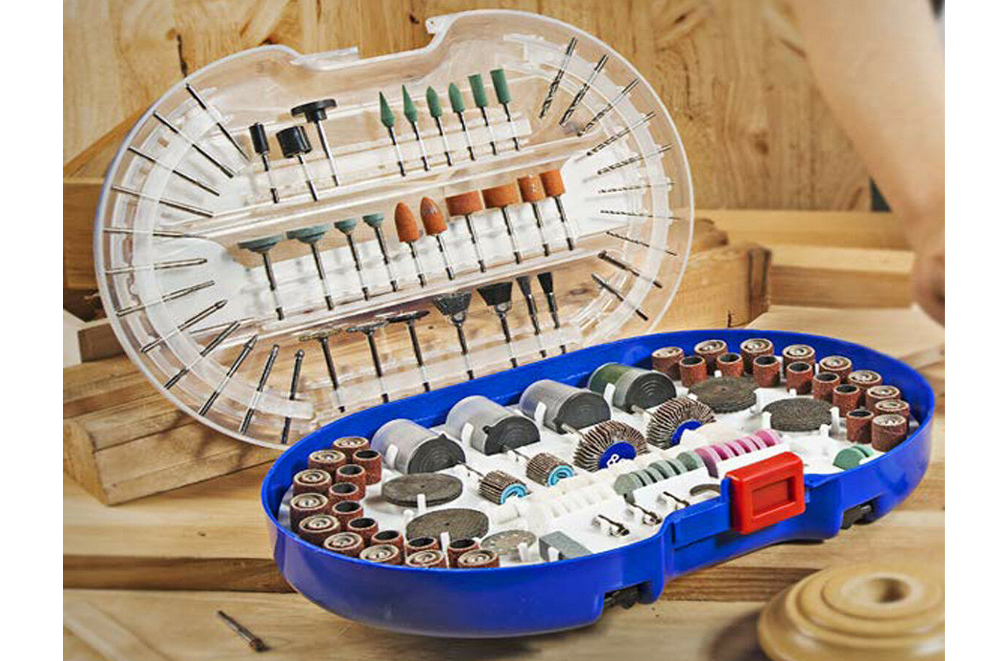 Kit accessori lucidatura per mini trapano 276pz punte frese spazzole levigatura Kit accessori lucidatura per mini trapano 276pz punte frese spazzole levigatura