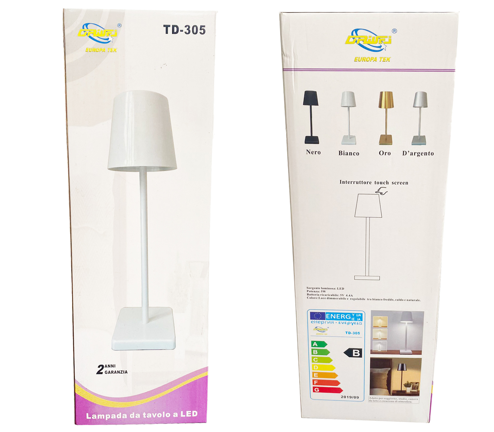 BES-33469 - Lampade da Tavolo - beselettronica - Lampada LED Da Tavolo Oro  Senza Fili Ricaricabile usb Luce Dimmerabile TD-305