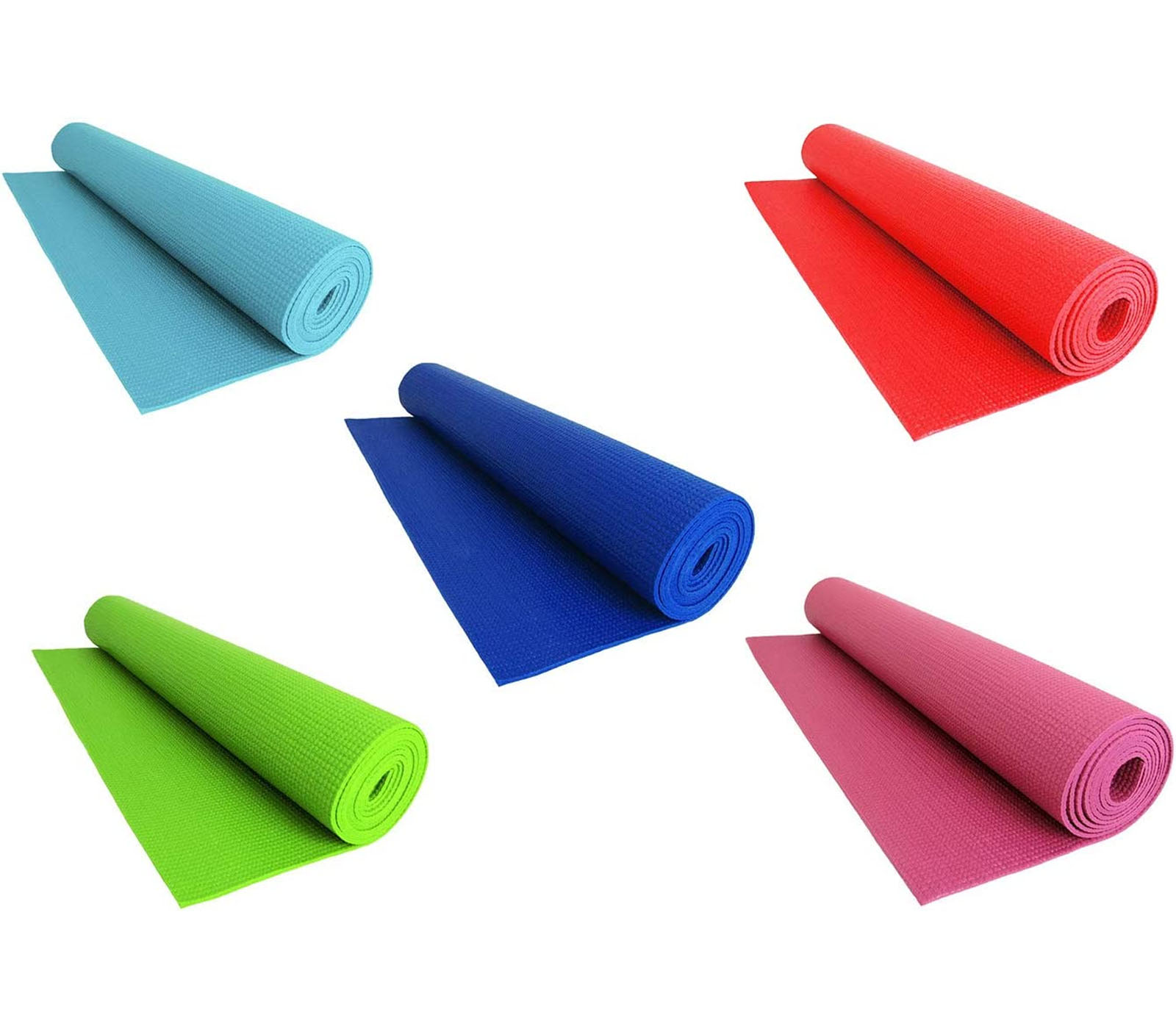 TAPPETINO YOGA SPESSORE ANTISCIVOLO PER PALESTRA FITNESS AEROBICA PILATES,  COLORI NON SELEZIONABILI, DIMENSIONI 183x83x1cm