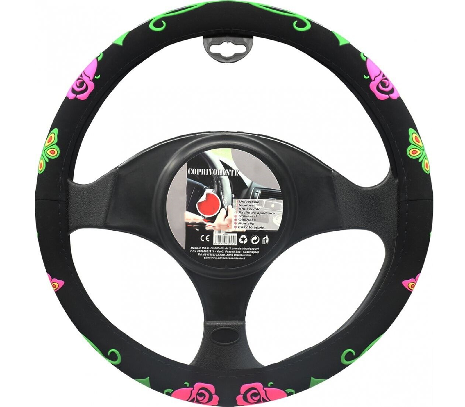 BES-27307 - Accessori Auto Per Interni - beselettronica - Coprivolante auto  fantasia 37-39cm copri sterzo da donna camper RA-9201