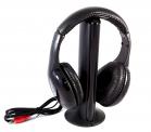 Cuffia wireless headphone 5 in 1 senza fili HI-FI TV PC MP3