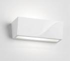 Applique Lampada Parete Gesso Moderno Bianco Verciciabile Doppia Luce G9 GS5045