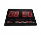 Orologio Digitale Led Parete Nero Display Data Temperatura Ora Giorno JH4632L