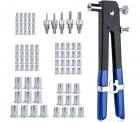 Rivettatrice per Rivetti Filettati Kit 86pz Inserti Pinza Filetti M3 M4 M5 M6 M8