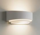 Applique Moderno Gesso Bianco 3 Livelli Lampada Muro Verniciabile AttaccoG9 5041