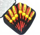 Set 7 cacciaviti con punta magnetica a croce e a taglio giraviti isolati 7690