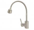 Rubinetto Cucina Flessibile Miscelatore Cromato Lavello Canna Orientabile  S9003