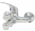 Rubinetto Vasca Bagno Grigio Silver Miscelatore Cromato Monocomando 8409