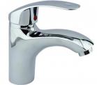 Rubinetto Bagno Cromato Miscelatore Lavabo Grigio Silver Becco Rigido jh-8061