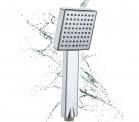 Soffione Doccia Bagno Quadrato Getto Fisso Effetto Pioggia Silver Bagno Moderno