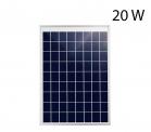 Pannello Solare Fotovoltaico 20w Energia 18V Pinza Coccodrillo campeggio