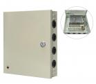 Alimentatore Stabilizzato 12V 10A Trasformatore Box Quadrato 9 Uscite