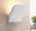 Applique Interno Gesso Bianco Lampada Muro Parete Attacco G9 GS-5033