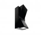 Lampada Parete LED Interno Esterno Applique Nero 10w Luce Fredda Doppio Fascio