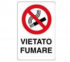 CARTELLO SEGNALETICA INFO SICUREZZA DIVIETO VIETATO FUMARE TARGA ADESIVA