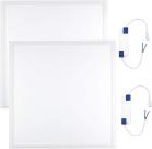 Coppia Pannello LED 60X60cm Incasso Soffitto Quadrato Luce Naturale Bianco 48w