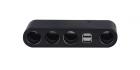 Adattatore auto 4 porte moltiplicatore prese accendisigari 2 usb sdoppiatore Dr