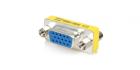 Mini adattatore vga vga accoppiatore metallico prolunga femmina femmina 15 poli