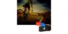 Luce posteriore bici luci di coda ricaricabile USB impermeabile 0082 DR