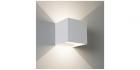 Applique lampada led parete 10w quadrato luce naturale orientabile bianco