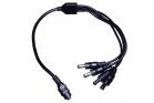 Cavo sdoppiatore splitter 1 ingresso femmina 4 ingressi maschio telecamere