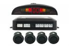 Kit 4 Sensori di Parcheggio Auto Neri Display Suono Led Verniciabili dr pcl-6082
