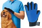 True touch guanto spazzola animali massaggiante cardatore elimina peli cani