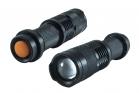Torcia Led 180 Lumen Lampada Luce Bianca Ricaricabile Impermeabile Zoom Flash