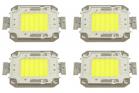 Piastrina led ricambio faro 100W 10 led luce fredda bianca 4 pezzi