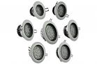 Faretto led incasso rotondo controssoffitatura freddo 3w 5w 9w 18w bianco