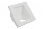 Portafaretto ad incasso quadrato in gesso bianco KAT04 controsoffitto