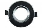Porta Faretto Incasso Molla Nero Attacco GU10 Faretti Orientabili Rotondi LM1607