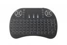 MINI TASTIERA QWERTY MOUSE TOUCHPAD PC ANDROID TV TABLET RETROILLUMINATA