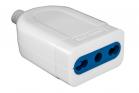 Presa spina volante 2PT 10/16A bipasso femmina bianca 250V 1500W YL083