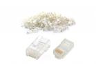 Plug connettore adattatore ethernet rj45 cat 5 cavo rete connettori 8p 8c 90pz