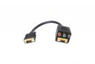 CAVO VIDEO SPODDIATORE VGA MASCHIO VGA FEMMINA COMPONENT RGB 2509