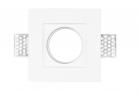 Portafaretto Incasso Gesso Quadrato A Scomparsa Supporto Lampada LED GS-5010