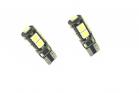 Coppia Lampada Lampadine Luce Fredda 9 LED Auto Moto Attacco T10 12V