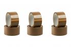 Nastro Adesivo Avana 50x132mm Per Imballaggio 6 Rotoli Adesivo Forte Marrone