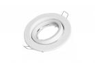 Portafaretto Orientabile da Incasso 9cm Attacco GU10 Rotondo Bianco LM1165