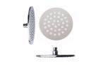 Soffione per doccia bagno moderno 10 cm  rotondo effetto pioggia cromato 4"