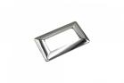 Placchetta placca cromo lucido compatibile matix 4posti copri interruttore c8804